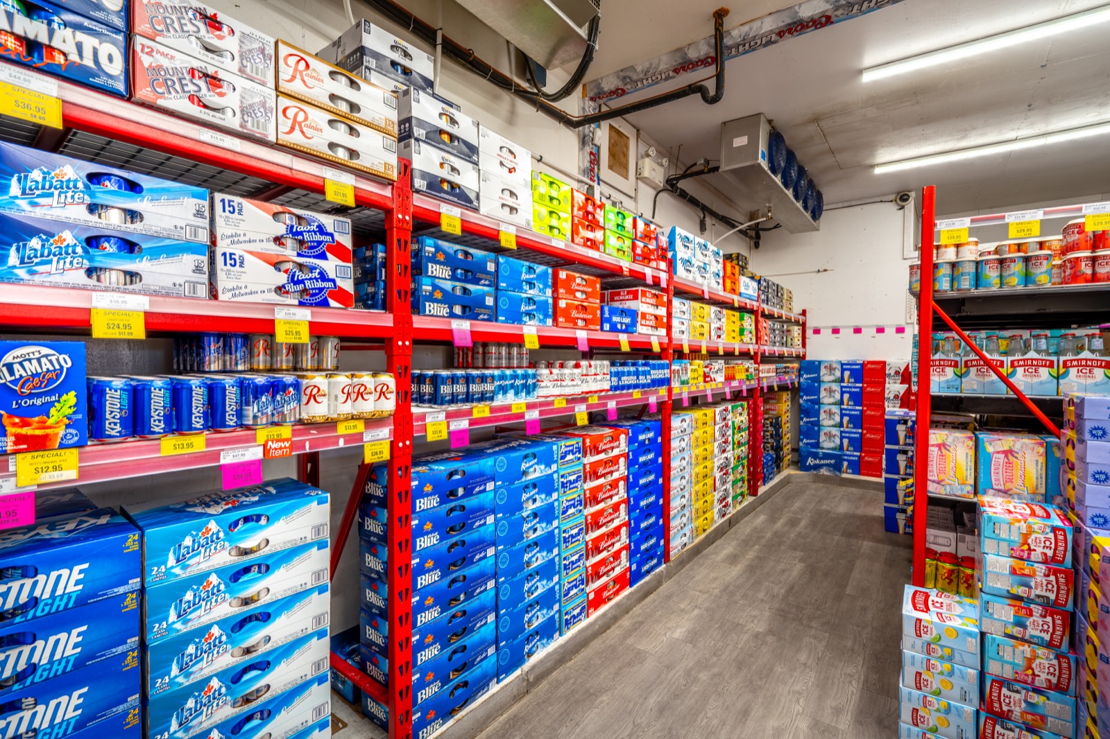 PJ's Liquor Store shelving after a year of system changes